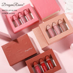 3-Piece Matte Lip Gloss Set - Non-Stick to Cup